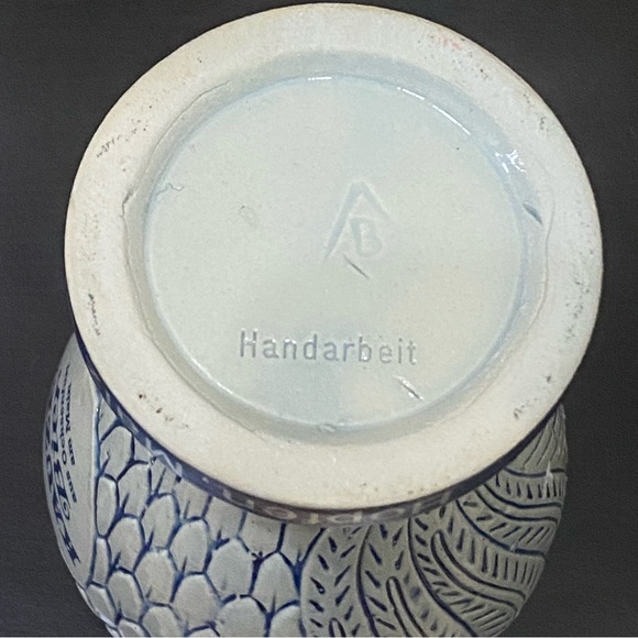 Vintage Handarbeit KAUZEN BIER Stoneware 7” Mug Beer Stein Owl Mug - Picture 8 of 16